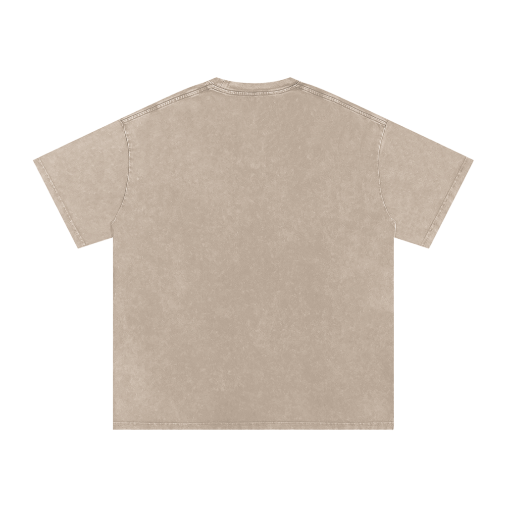 Plain GWAE Snow Washed Oversized Cotton T-Shirt