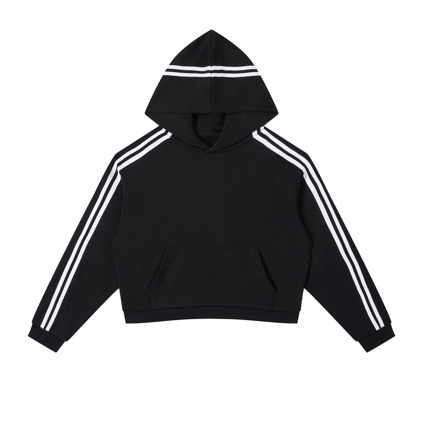 GWAE Side Stripe Cropped Hoodie