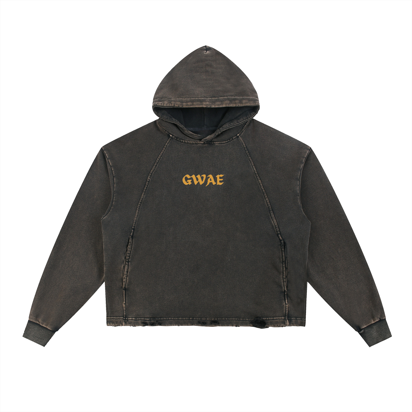 GWAE Frayed-Hem Hoodie