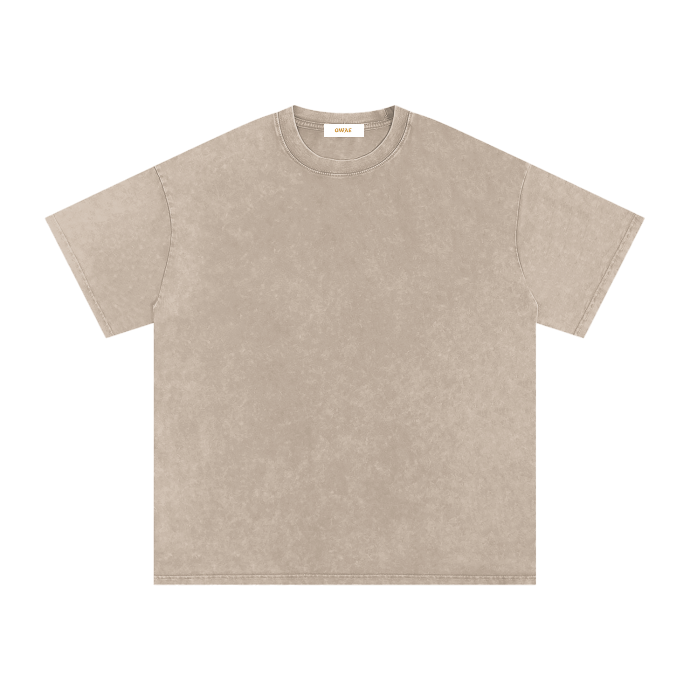 Plain GWAE Snow Washed Oversized Cotton T-Shirt