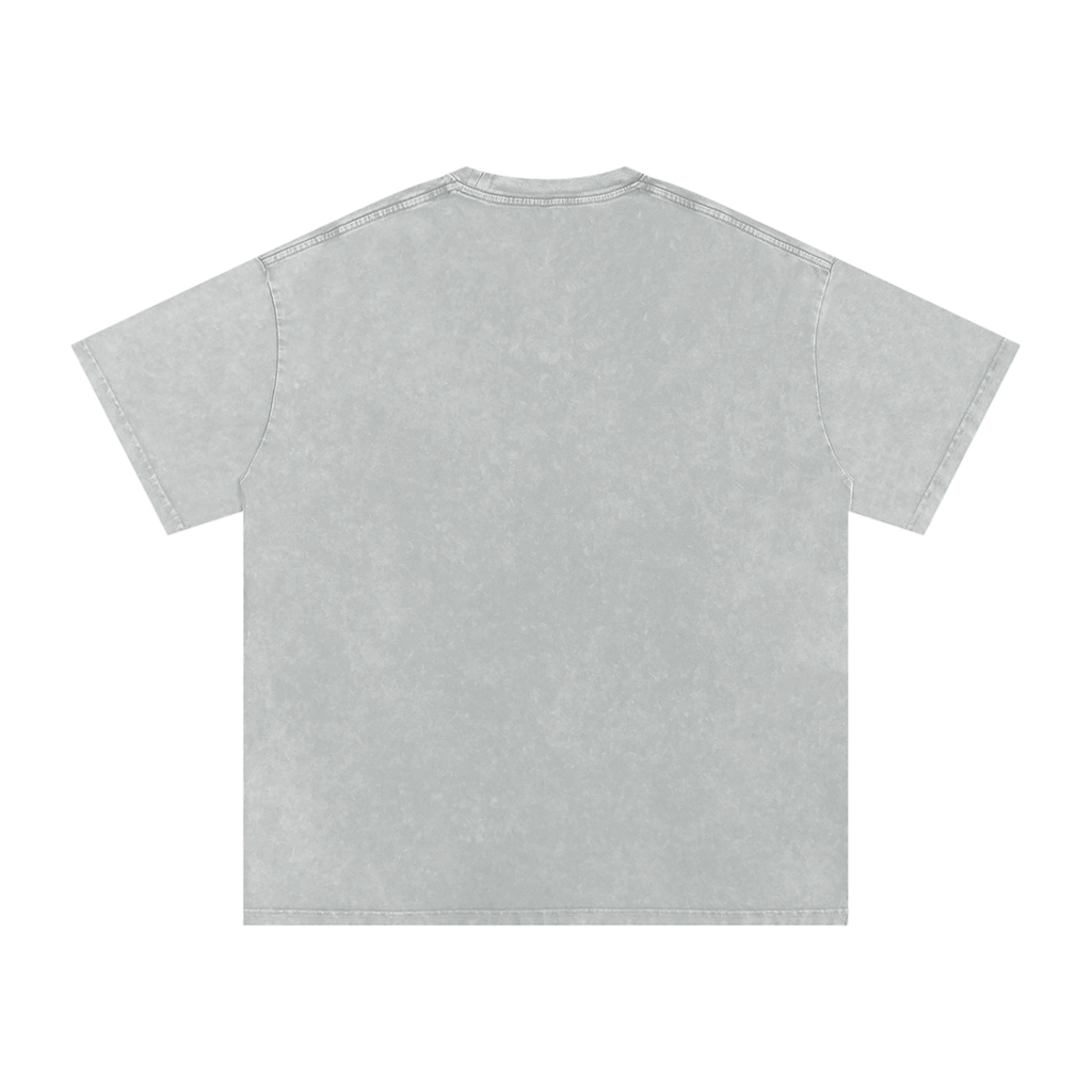 Plain GWAE Snow Washed Oversized Cotton T-Shirt