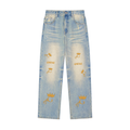 GWAE Sun Fade Raw Hem Denim Jeans