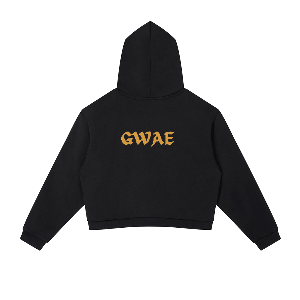 GWAE Side Stripe Cropped Hoodie