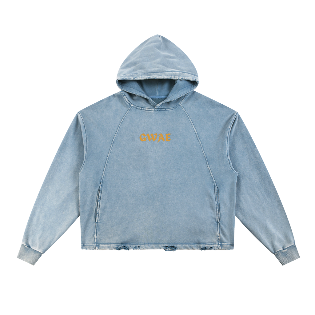 GWAE Frayed-Hem Hoodie