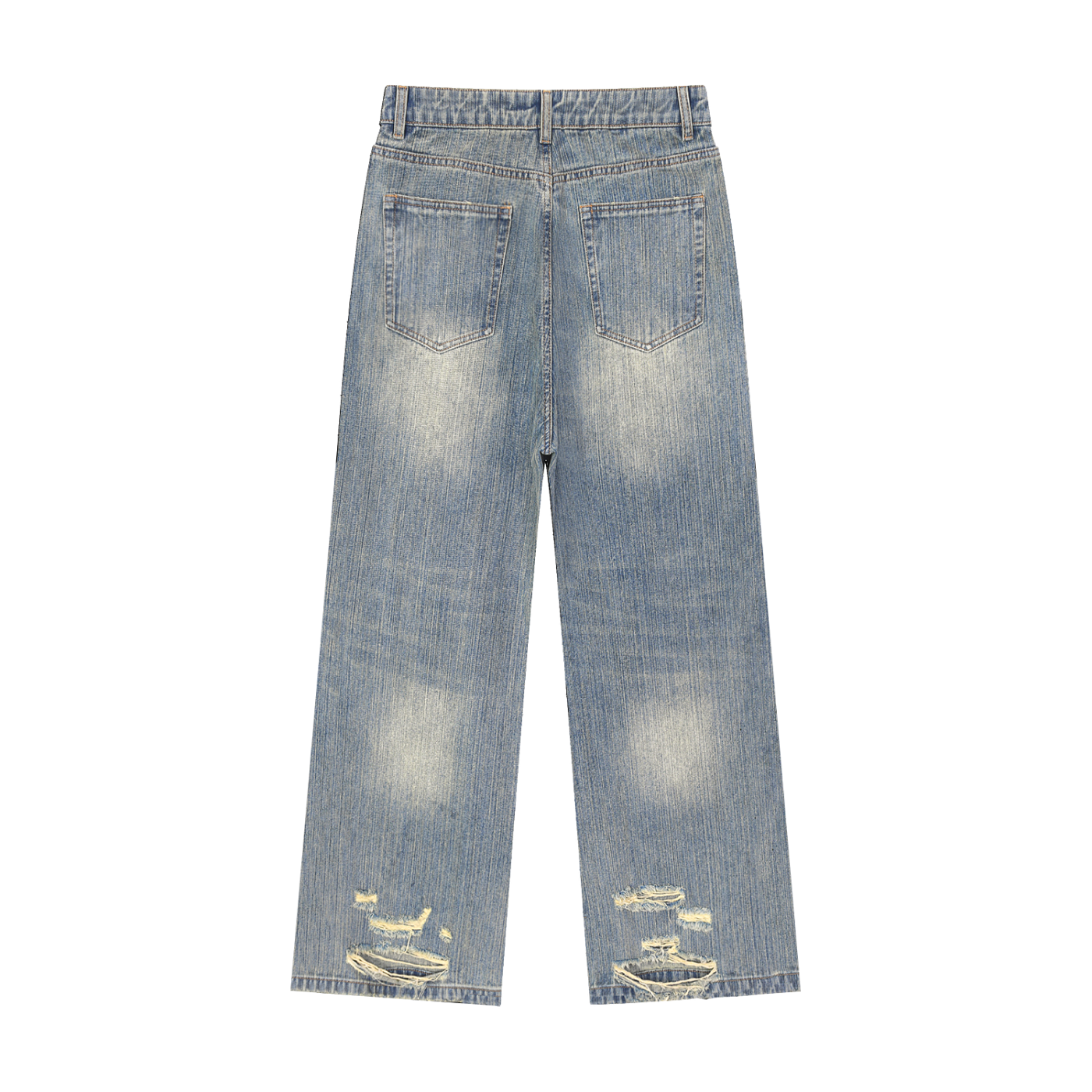 Pain GWAE Vintage Wash Distressed Denim Jeans