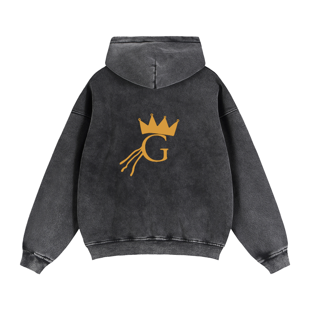GWAE Zip-Through Boxy Fleece Hoodie