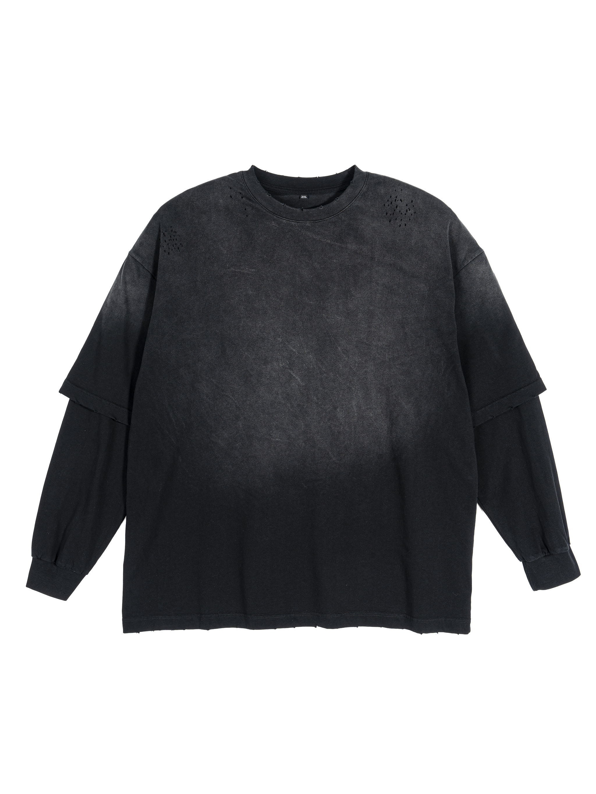 GWAE Hand-Frayed Faux Two-Piece T-Shirt