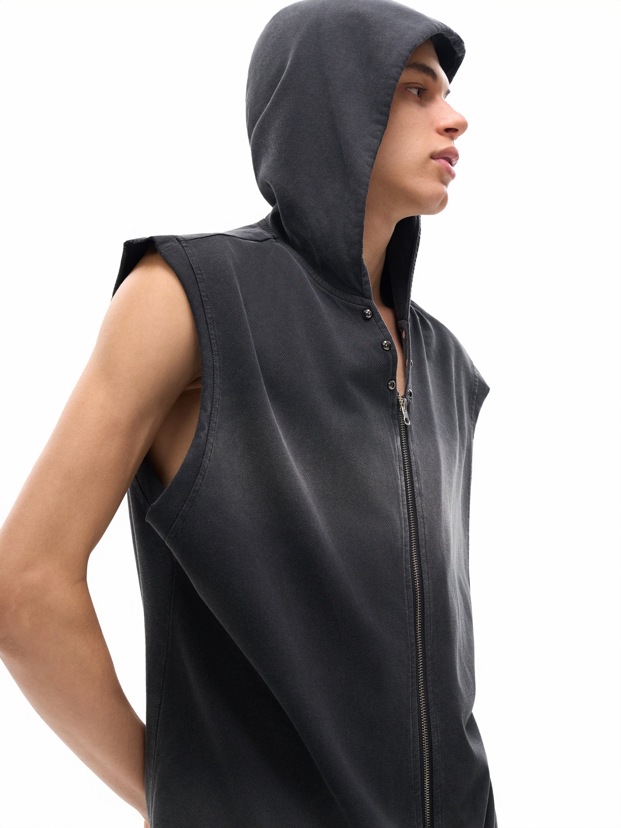 GWAE Zip-Up Hooded Tank Top