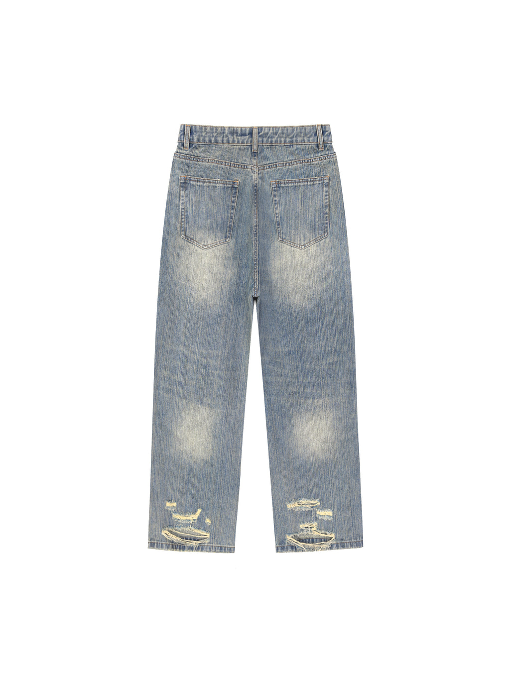 Pain GWAE Vintage Wash Distressed Denim Jeans