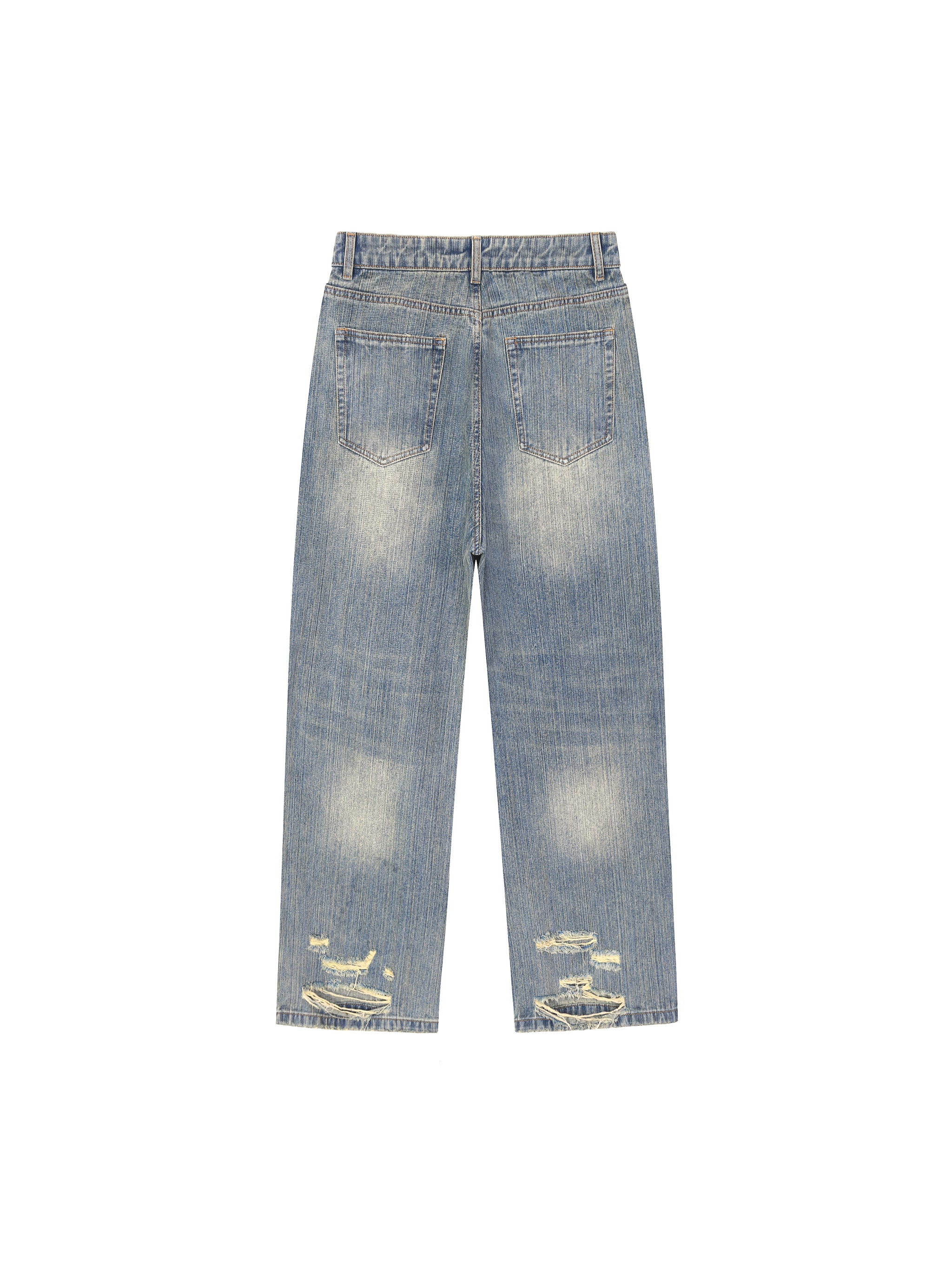 Pain GWAE Vintage Wash Distressed Denim Jeans