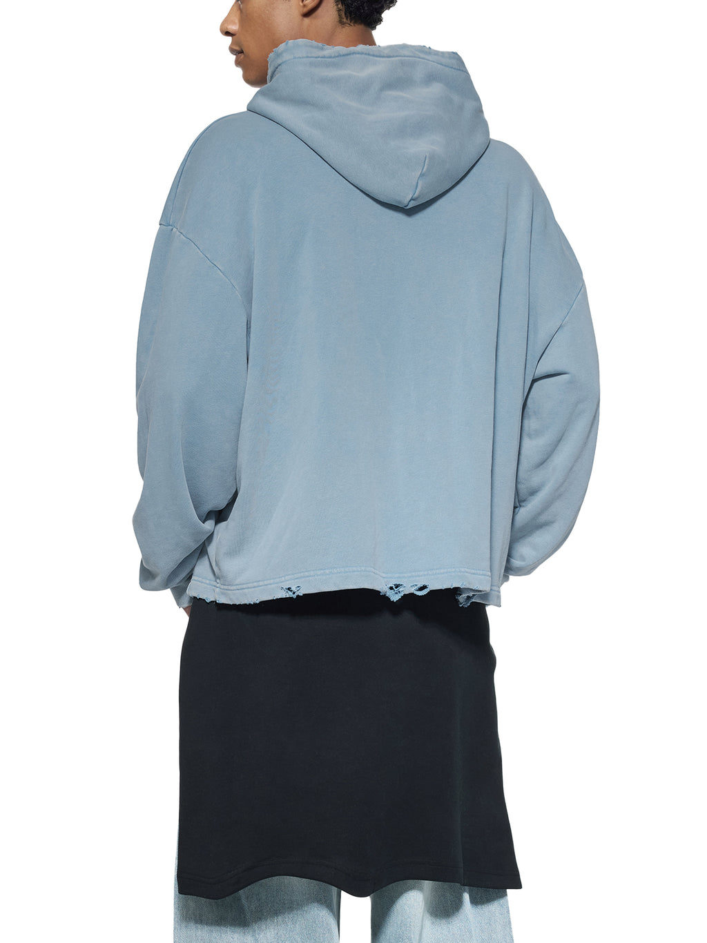 GWAE Frayed-Hem Hoodie